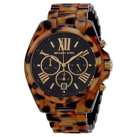 Michael Kors Bradshaw Chronograph Tortoiseshell Ladies Watch 